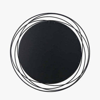 Shop our elegant Antique Black Metal Swirl Round Wall Mirror with intricate metal designs. Shop online now at www.nobleandnook.co.uk