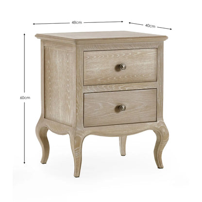 Camille 2 Drawer Bedside
