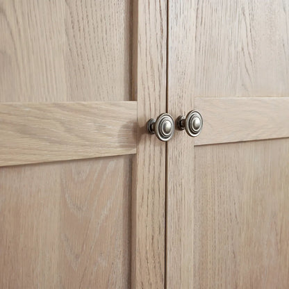 Shop the Camille Oak Limed Double Wardrobe, a timeless French-inspired design with elegant curves and intricate detailing. FREE UK MAINLAND DELIVERY. Shop online now at www.nobleandnook.co.uk