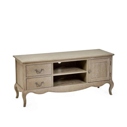 Camille French Style TV Unit | Limed Oak