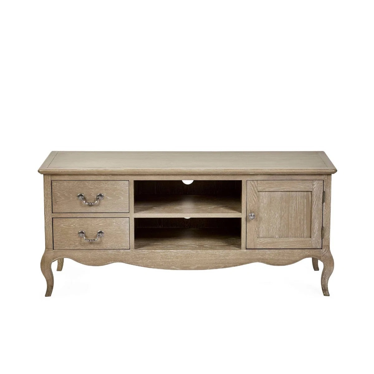 Camille French Style TV Unit | Limed Oak