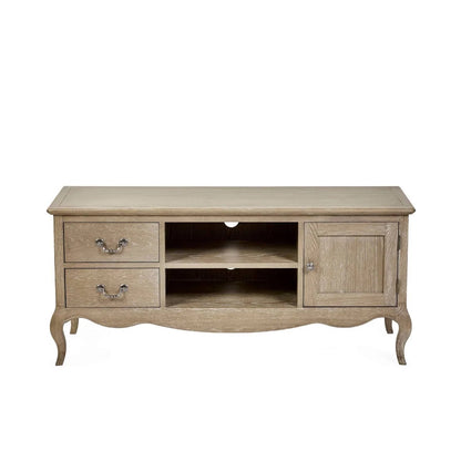 Camille French Style TV Unit | Limed Oak