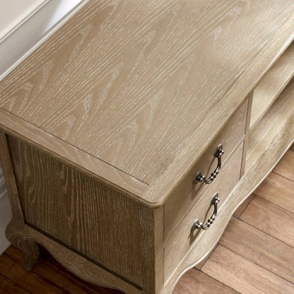 Camille French Style TV Unit | Limed Oak