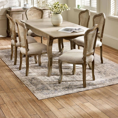 Camille French Style 4–6 Seater Extending Dining Table | Limed Oak