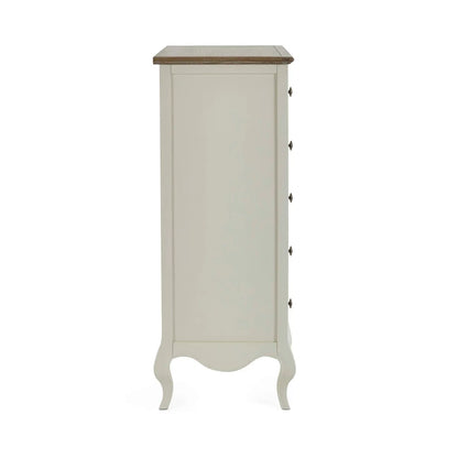 Camille 4+2 Chest of Drawers | Ivory & Limed Oak