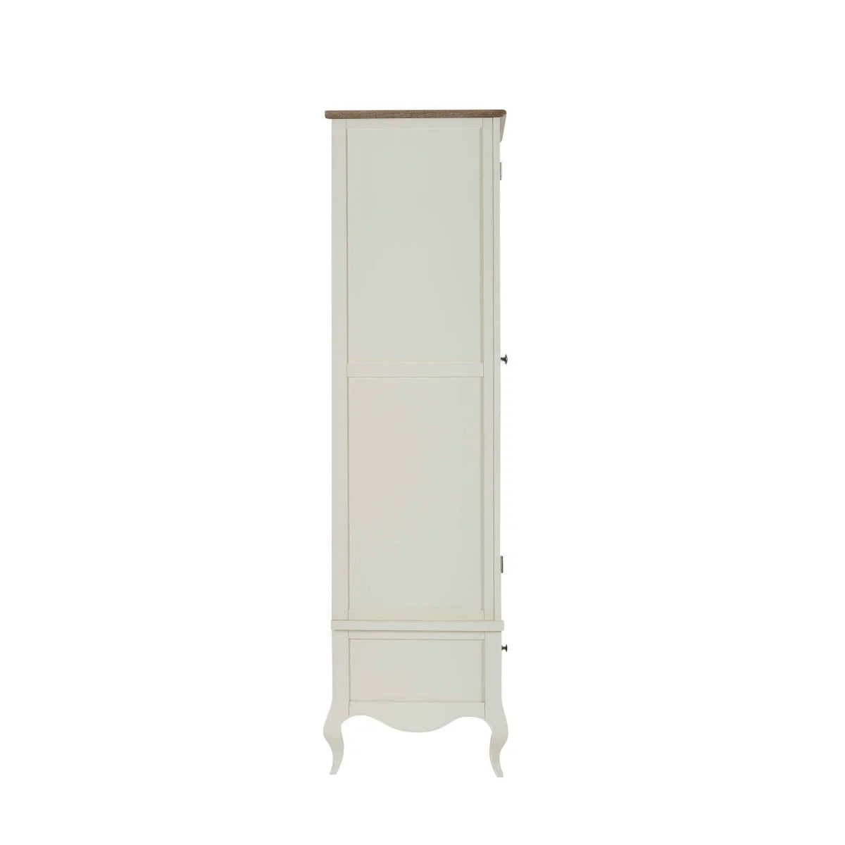 Camille Double Wardrobe with Drawer | Ivory & Limed Oak