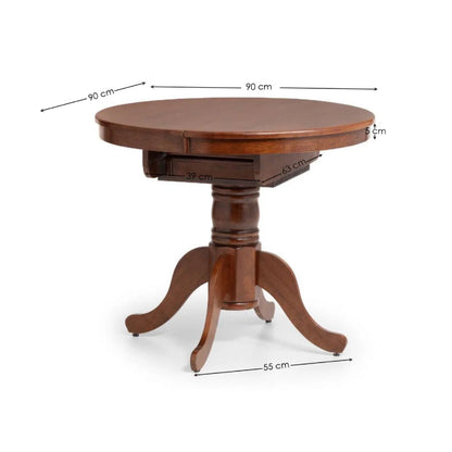 Canterbury Round to Oval Extending Dining Table