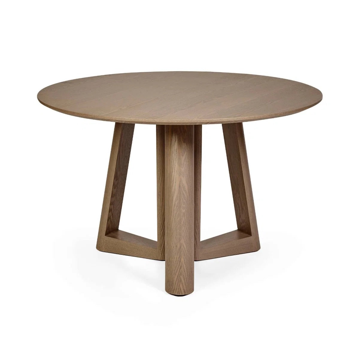 Caravelle 4 Seater Round Dining Table | Smokey Oak