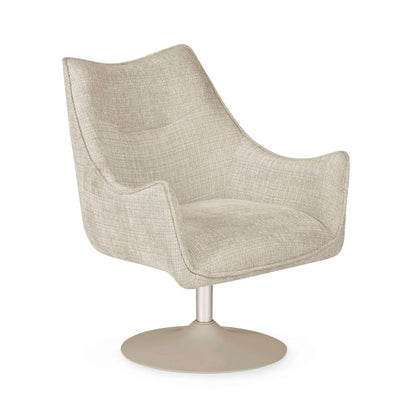 Caspian Upholstered Swivel Lounge Chair | Chenille