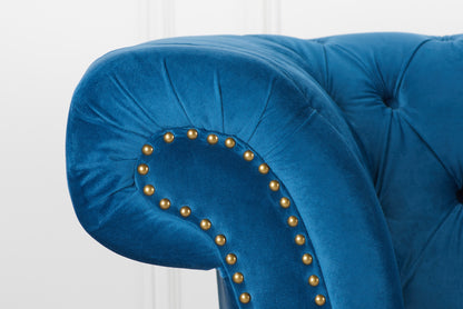 Shop the Chesterfield 3-Seater Sofa in Midnight Velvet featuring beautiful button detailing, gentle curves for a traditionally inspired style. Shop online today at www.nobleandnook.co.uk
