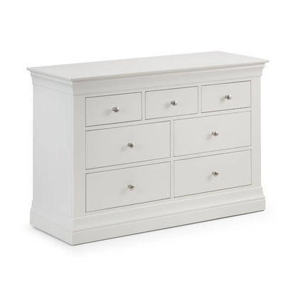 Clermont 4+3 Drawer Chest in White