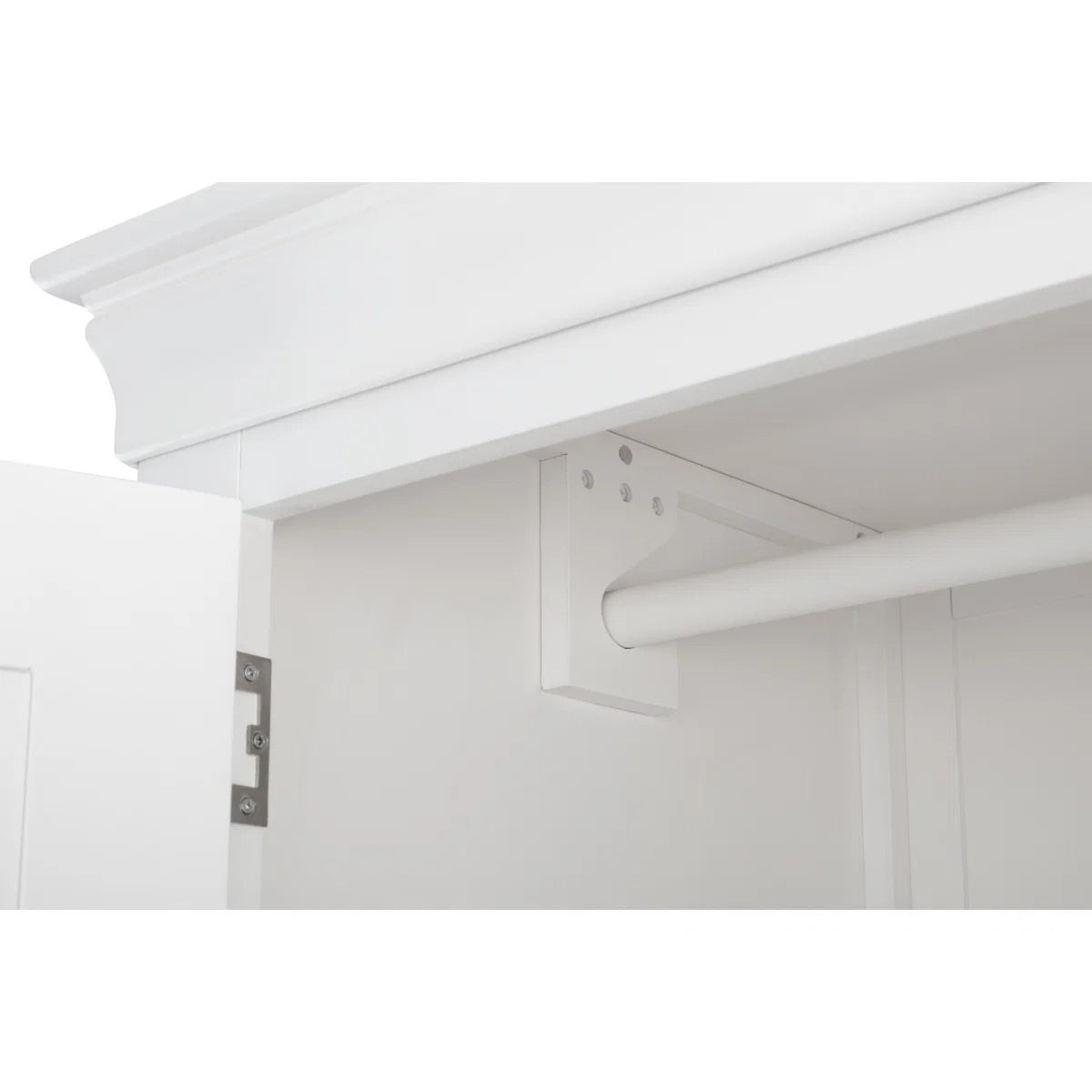 Clermont 2 Door 1 Drawer Wardrobe in White