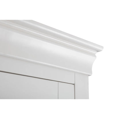 Clermont 2 Door 1 Drawer Wardrobe in White