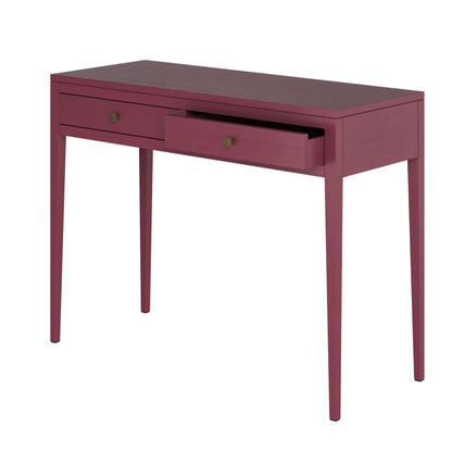 Shop the timeless elegance of the Radford Console in Red Oak with visible grain by D.I.Designs. FREE UK Mainland Delivery. Shop online today at www.nobleandnook.co.uk