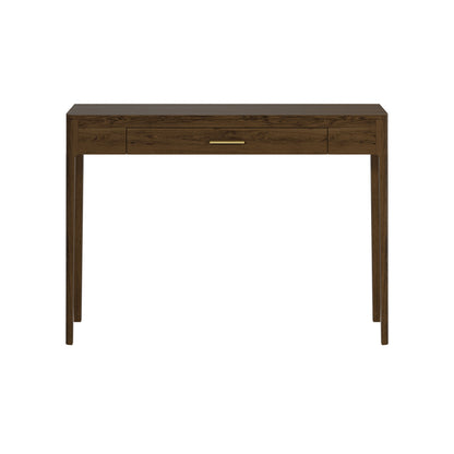 Bring elegance and practicality to your space with the Abberley Console Table in brown-stained oak makes this piece a luxurious addition to any hallway, living room, or bedroom. FREE UK Mainland Delivery. Shop online today at www.nobleandnook.co.uk
