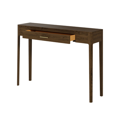 Bring elegance and practicality to your space with the Abberley Console Table in brown-stained oak makes this piece a luxurious addition to any hallway, living room, or bedroom. FREE UK Mainland Delivery. Shop online today at www.nobleandnook.co.uk