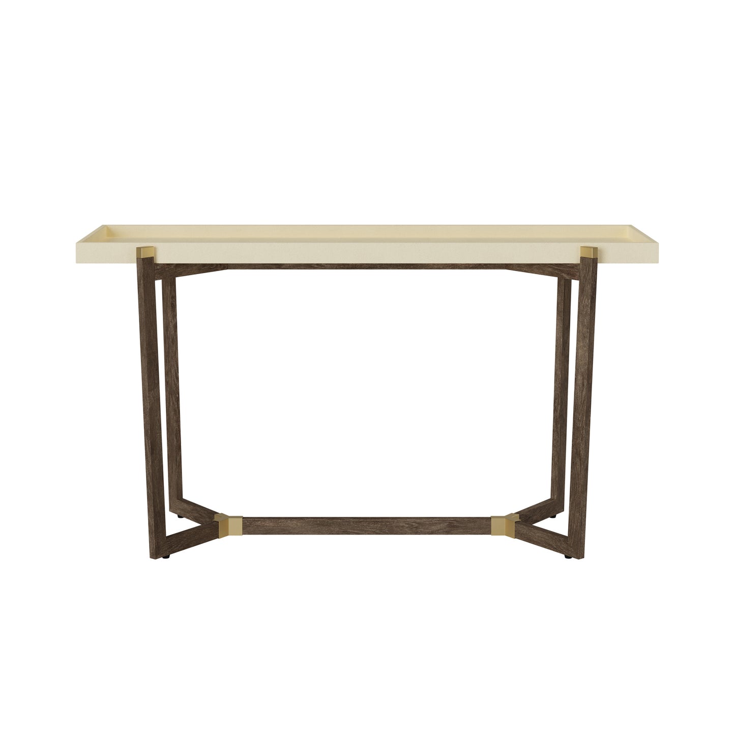 Shop the Hambledon Console Table in cream shagreen with walnut base. FREE UK Mainland Delivery. Shop online today at www.nobleandnook.co.uk