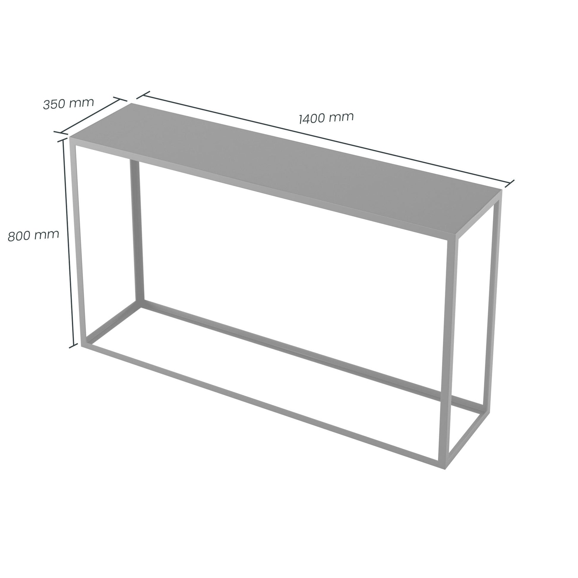 Shop the Grafton Console Table with concrete-effect top paired with a slimline slate grey metal frame, making this a versatile addition to any hallway, living room, or workspace. Shop online today at www.nobleandnook.co.uk