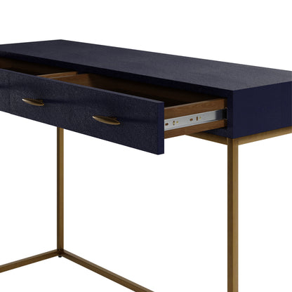 Shop the Willersley navy console table, a luxurious addition to your home by D.I. Designs. FREE UK Mainland Delivery. Shop online today at www.nobleandnook.co.uk