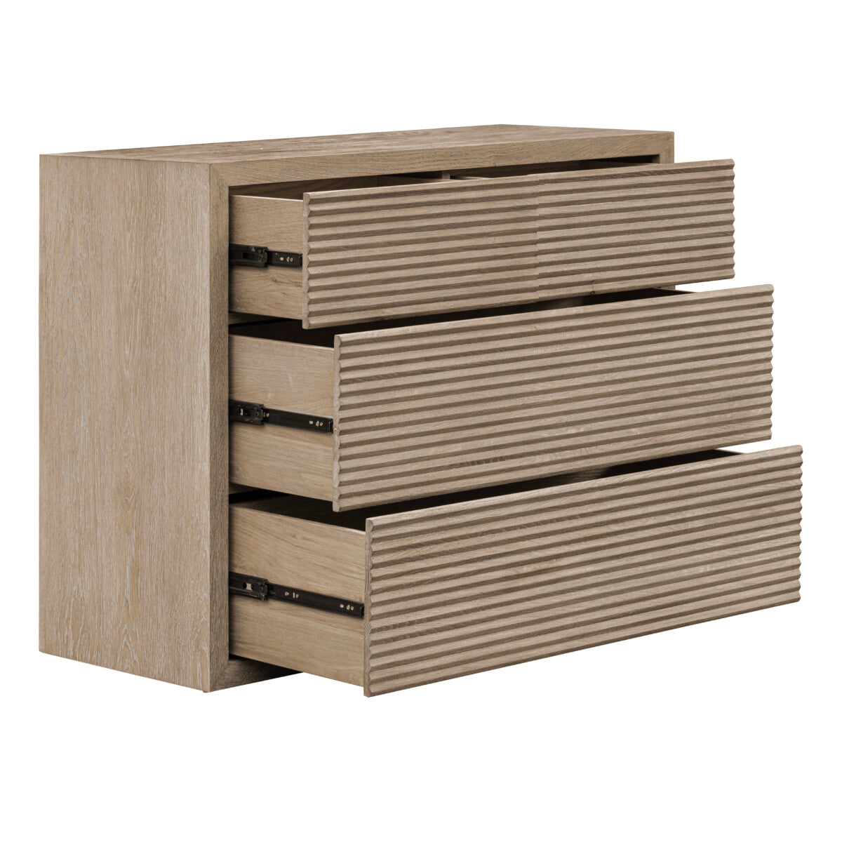 Wickham Chest of Drawers | Ribbed Oak