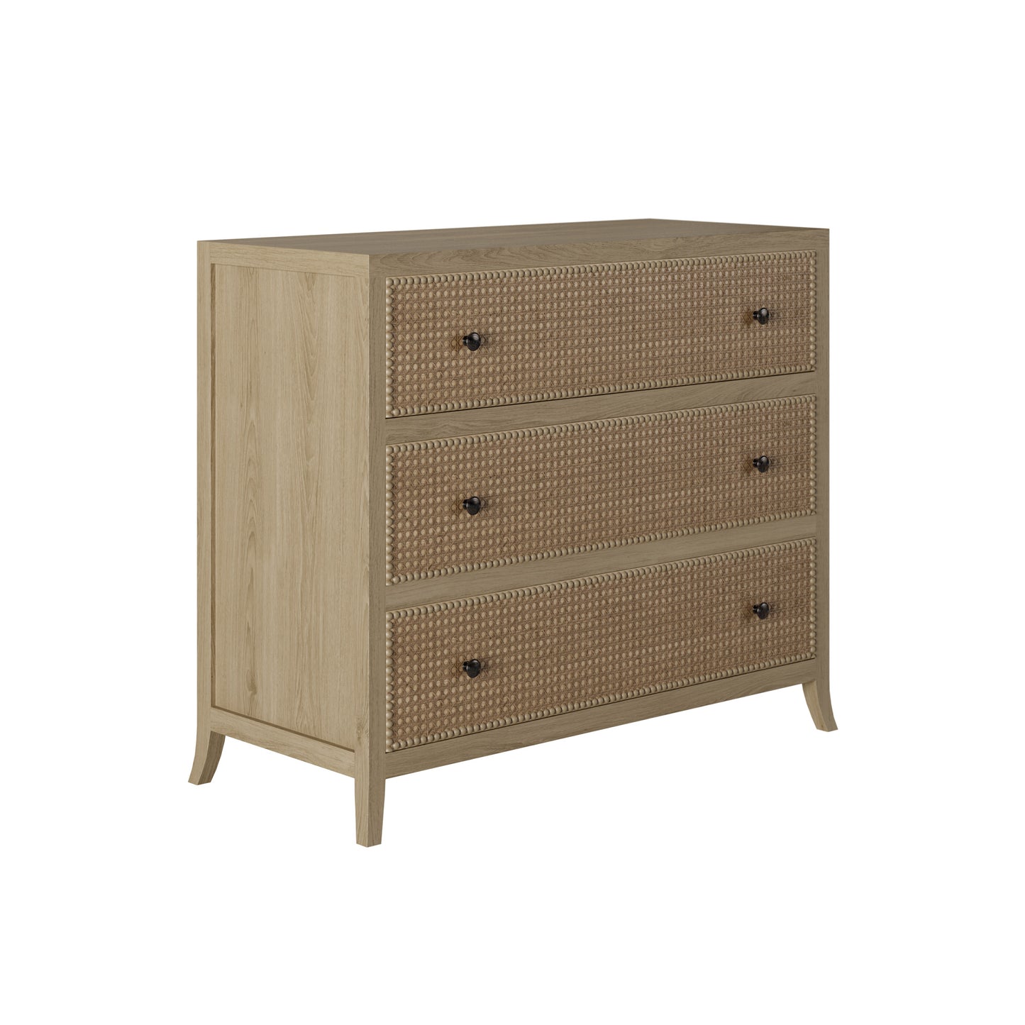 Shop the elegant Witley Chest of Drawers in oak with rattan latticed front by D.I. Designs. FREE UK MAINLAND DELIVERY. Shop online now at www.nobleandnook.co.uk