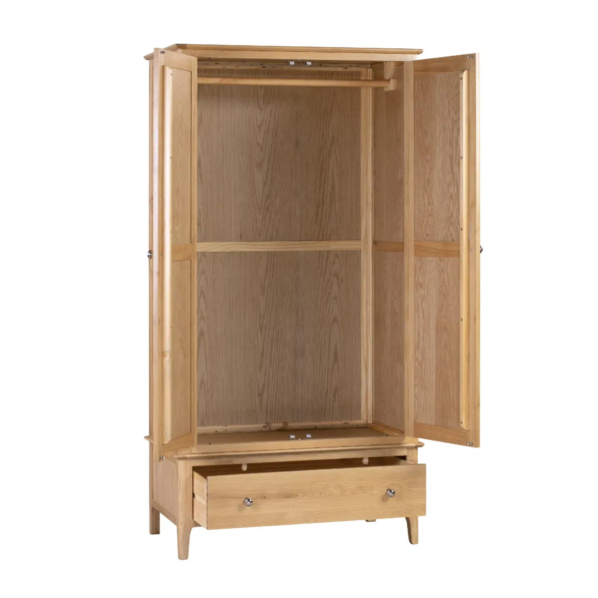 Cotswold Solid Oak Double Wardrobe with Drawer
