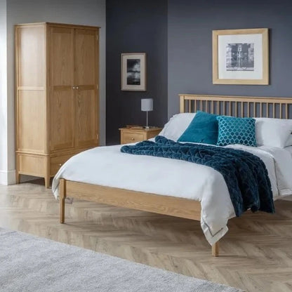 Shop the solid oak Cotswold 2 Door & 1 Drawer Wardrobe with 1 Drawer. FREE UK MAINLAND DELIVERY. Shop online now at www.nobleandnook.co.uk