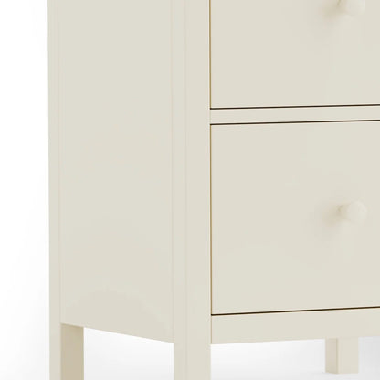 Coxmoor 2 Drawer Bedside Ivory & Oak