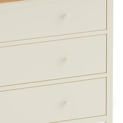 Coxmoor 3 Drawer Chest Ivory & Oak