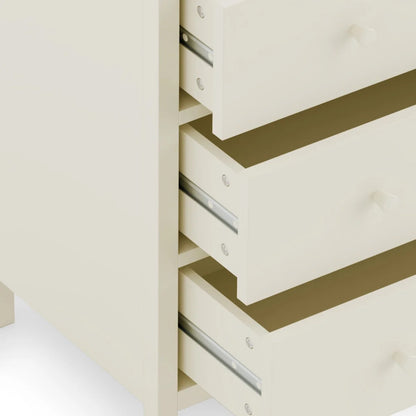 Coxmoor 3 Drawer Chest Ivory & Oak
