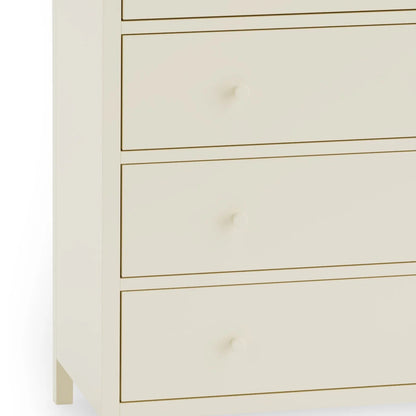 Coxmoor 5 Drawer Wide Chest Ivory & Oak