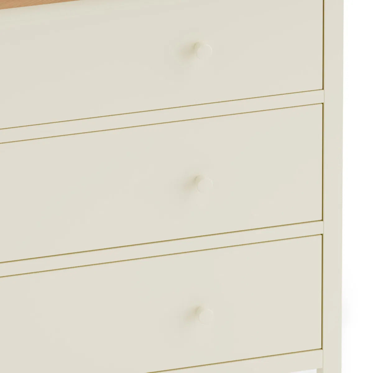 Coxmoor 6 Drawer Chest Ivory & Oak