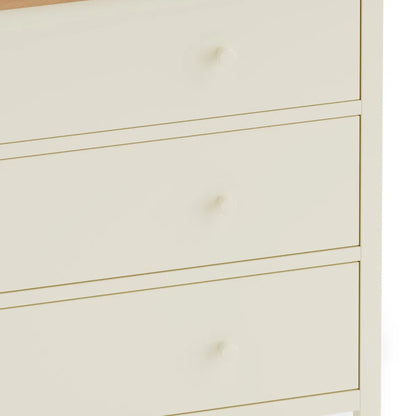 Coxmoor 6 Drawer Chest Ivory & Oak