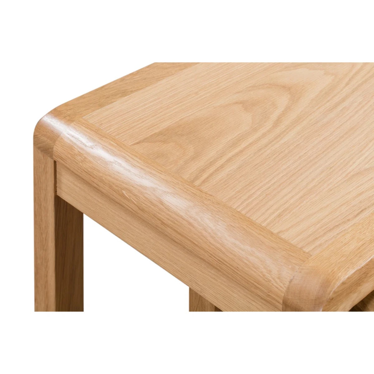 Curve Oak Nest of 2 Tables