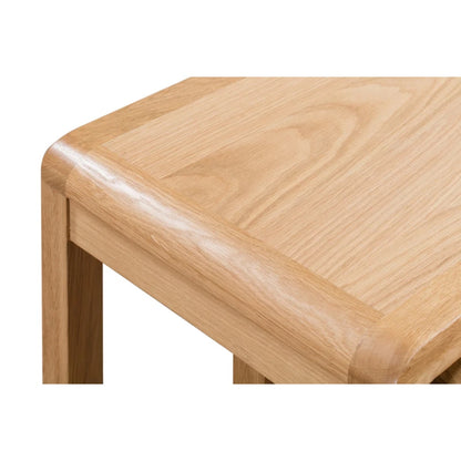 Curve Oak Nest of 2 Tables