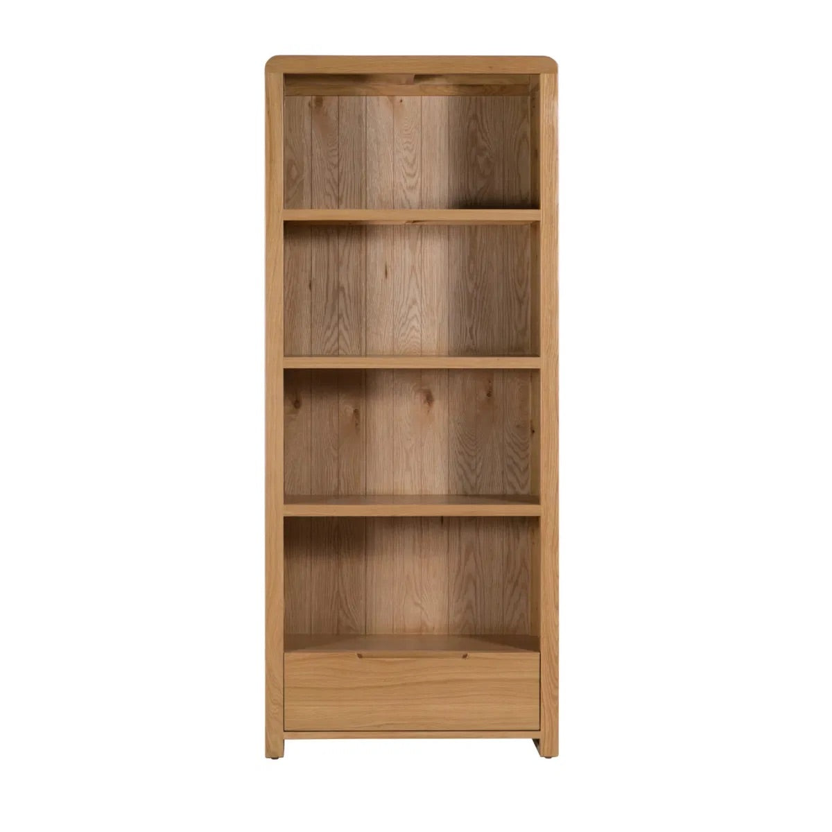 Curve Oak Tall Bookcase