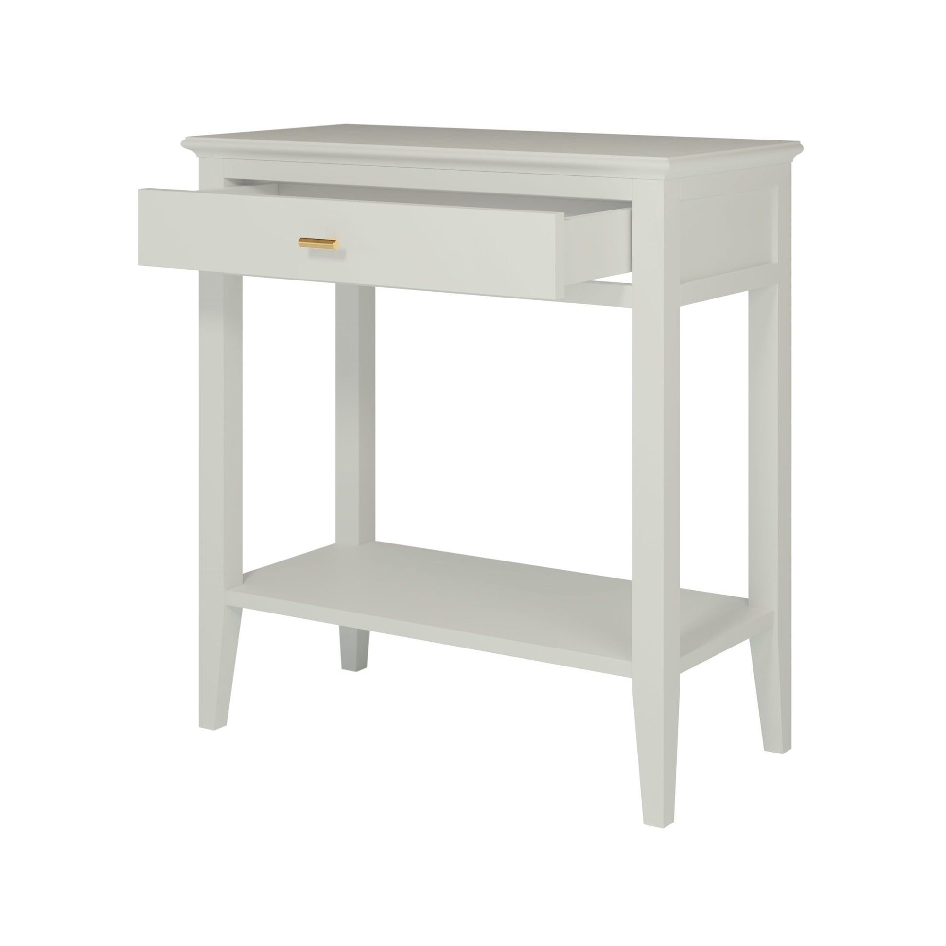 Built from solid birch and painted wood for a high-quality, long-lasting piece. Dimensions - W70 x D35 x H75 cm - Ideal for small entryways, behind sofas, or in bedrooms. www.nobleandnook.co.uk
