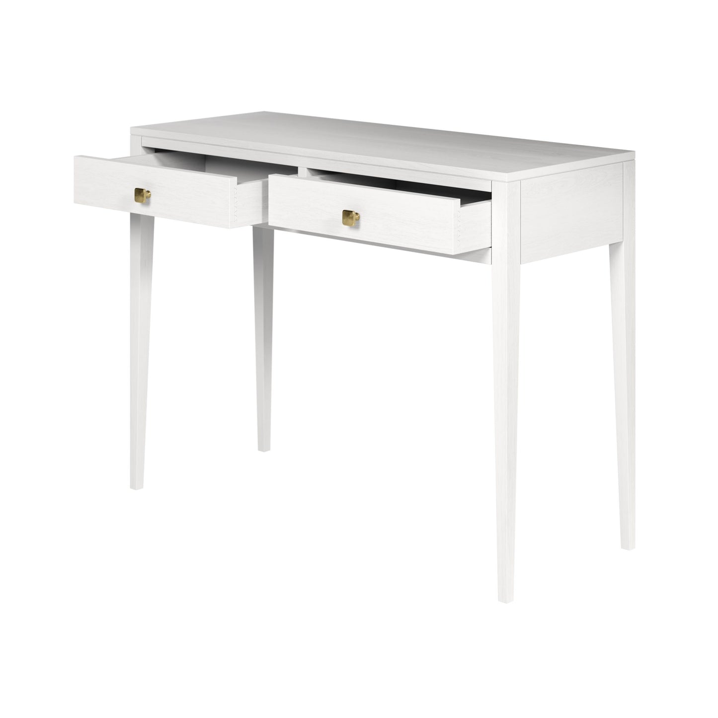 Shop the timeless elegance of the Radford Console in White Oak with visible grain by D.I.Designs. FREE UK Mainland Delivery. Shop online today at www.nobleandnook.co.uk
