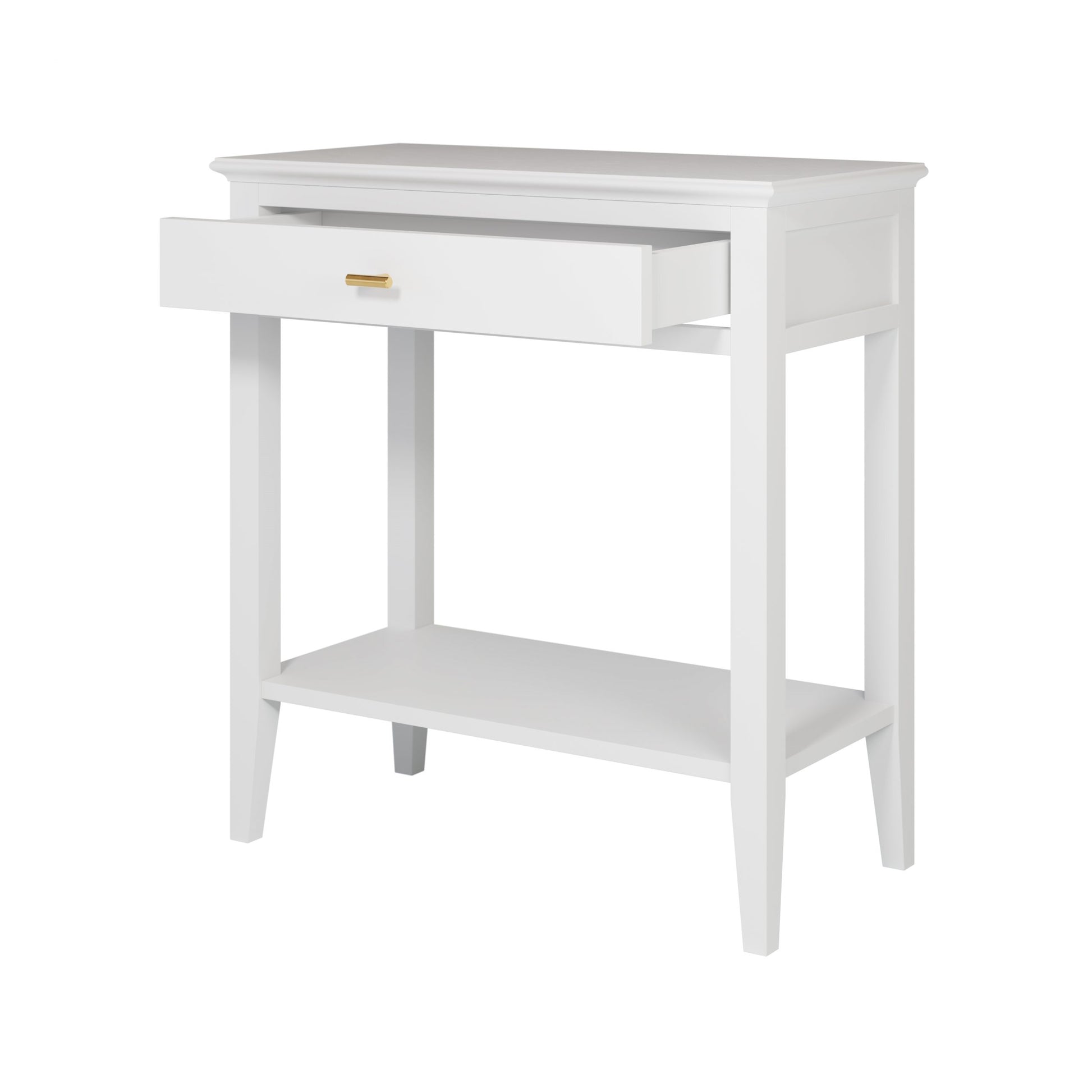 Built from solid birch and painted wood for a high-quality, long-lasting piece. Dimensions - W70 x D35 x H75 cm - Ideal for small entryways, behind sofas, or in bedrooms. www.nobleandnook.co.uk