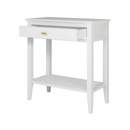 Built from solid birch and painted wood for a high-quality, long-lasting piece. Dimensions - W70 x D35 x H75 cm - Ideal for small entryways, behind sofas, or in bedrooms. www.nobleandnook.co.uk