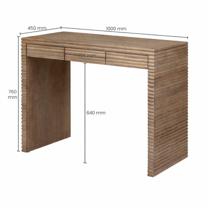 Wickham Desk | Ribbed Oak