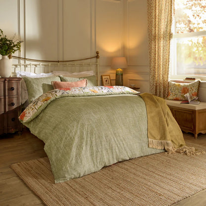 Delamere 100% Cotton Reversible Duvet Cover Set – Multicolour