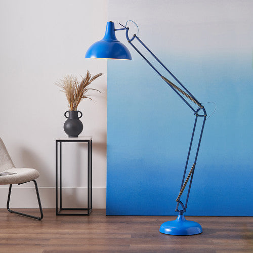 Make a bold impression with the Tortona Floor Lamp in Cobalt blue, a unique piece designed in collaboration with Designers Guild. Dimensions W35xD35xH13 cm. Shop online today at www.nobleandnook.co.uk