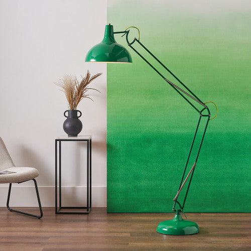 Make a bold impression with the Tortona Floor Lamp in Emerald Green, a unique piece designed in collaboration with Designers Guild. Dimensions W35xD35xH13 cm. Shop online today at www.nobleandnook.co.uk