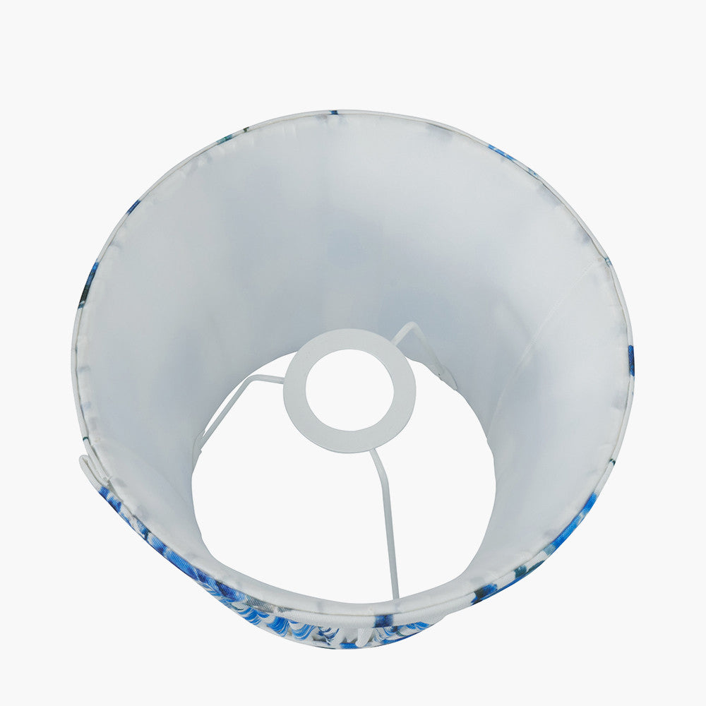 Kyoto Flower 40cm Pleated Shade Cobalt