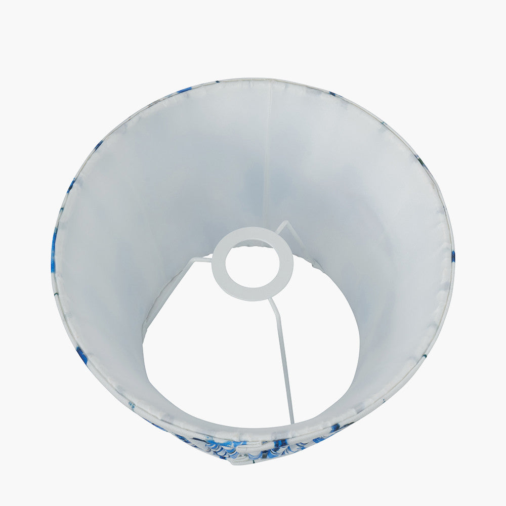 Kyoto Flower 40cm Pleated Shade Cobalt