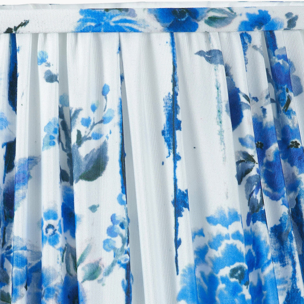Kyoto Flower 35cm Pleated Shade Cobalt