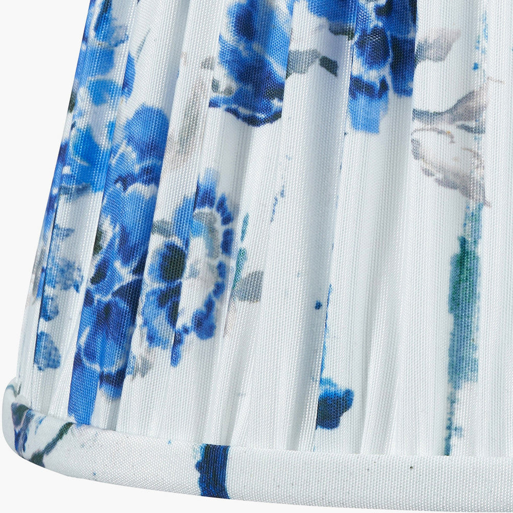 Kyoto Flower 35cm Pleated Shade Cobalt