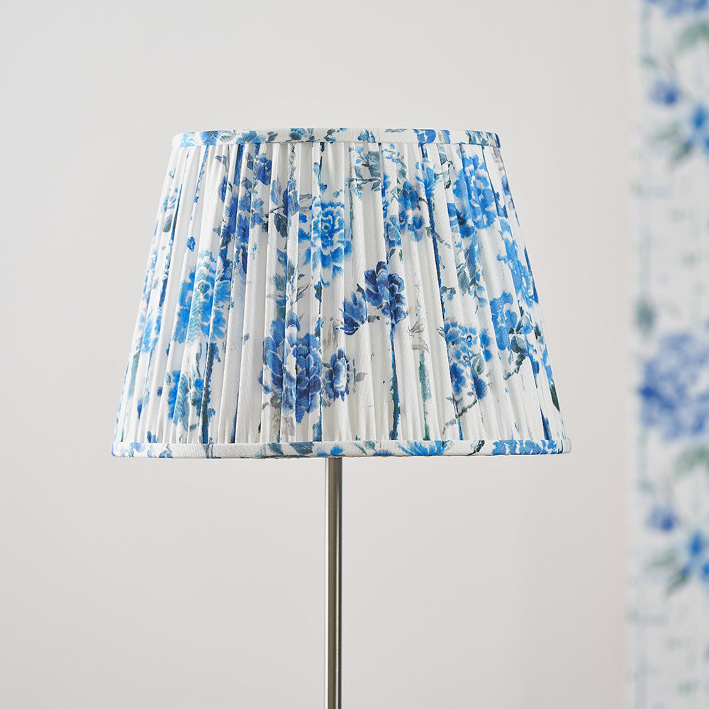 Kyoto Flower 35cm Pleated Shade Cobalt