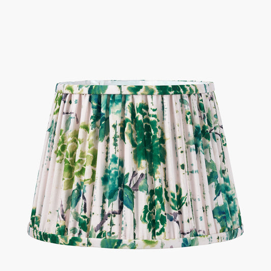 Kyoto Flower 35cm Pleated Shade Emerald